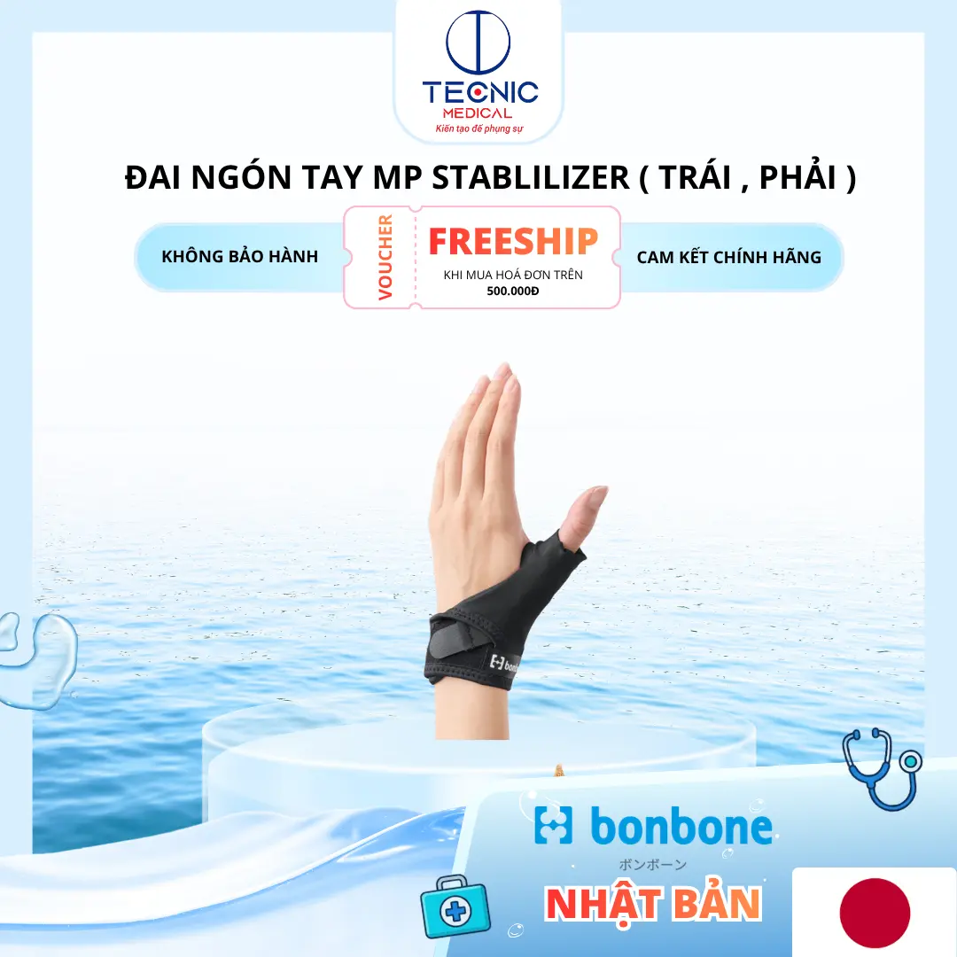 Đai Ngón Tay MP Stabilizer – Nẹp Ngón Tay Hỗ Trợ Cố Định, Bảo Vệ Khớp Ngón Tay (Trái/Phải)